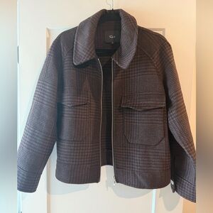 Rails Black and Brown Houndstooth Jacket